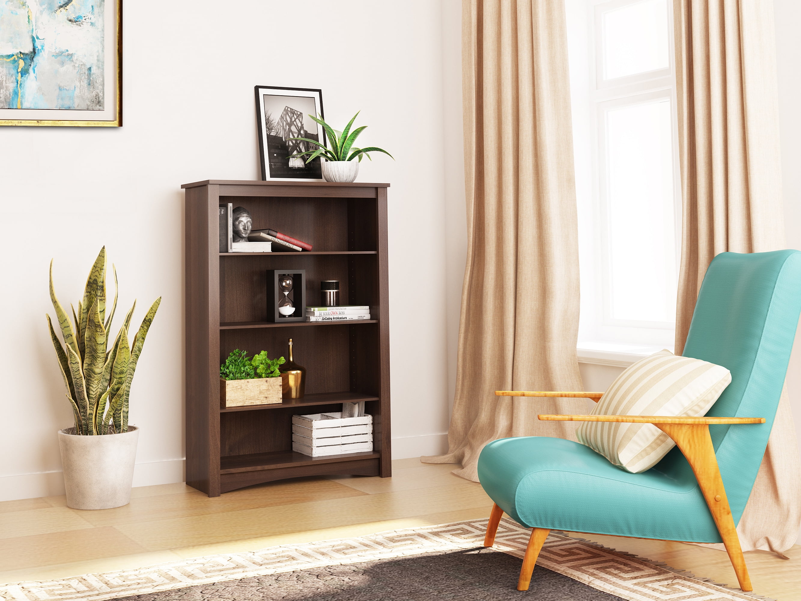 Prepac 2024 oak bookcase