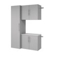 thumbnail image 1 of Prepac Light Gray HangUps Engineered Wood Work Storage Cabinet Set S - 3pc, 1 of 13
