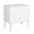 thumbnail image 1 of Prepac Milo Mid-Century Modern 2-Drawer Nightstand, 16"D x 25"W x 25"H, White, 1 of 18