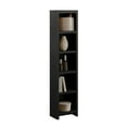thumbnail image 1 of Prepac Moda 80" Tall 5-Tier Narrow Bookcase in Black, Modern Storage Accent Bookshelf with 3 Adjustable Shelves for Home, Office, Living Room, Bedroom, 1 of 13