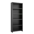 thumbnail image 1 of Prepac Moda Bookcase, Black Storage Cabinet, Display Cabinet 31.75" W x 80" H x 12" D, BSBR-0510-1, 1 of 11