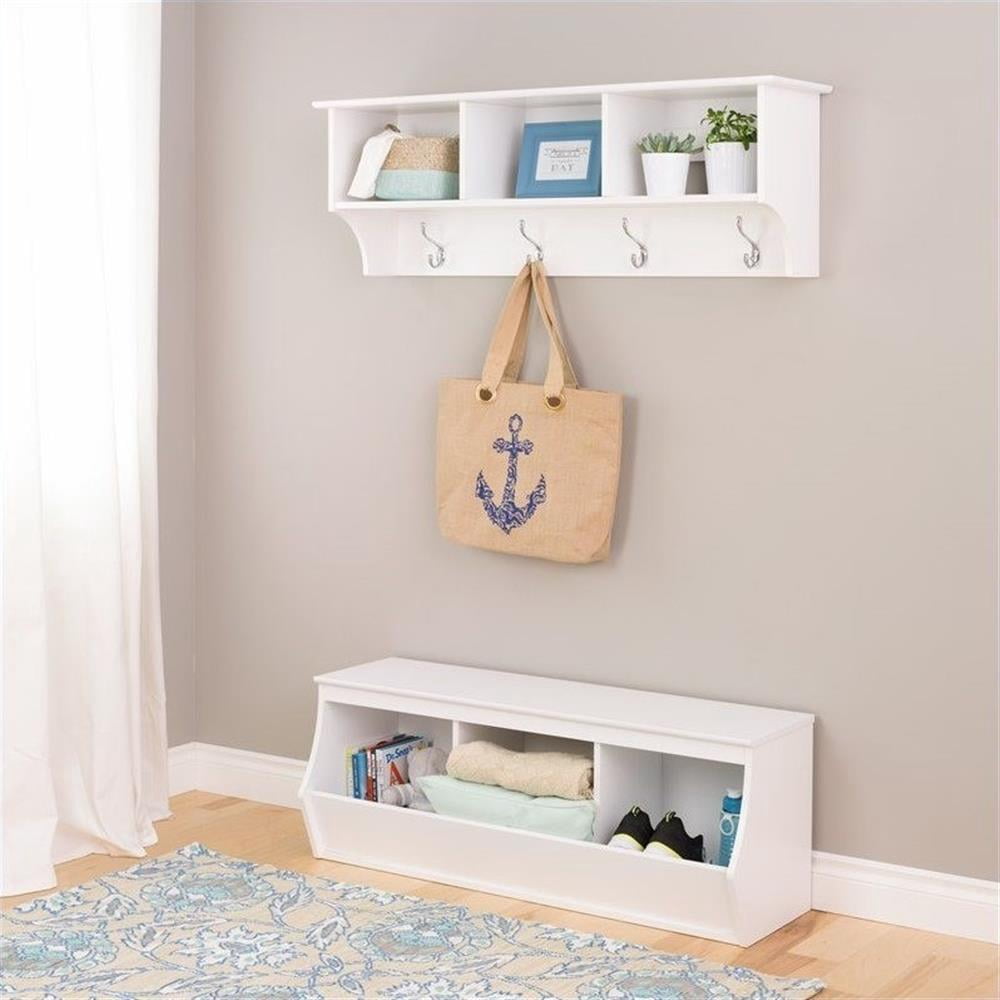 Prepac Monterey 2 Piece Entryway Storage Set (Large) in White - Walmart.com