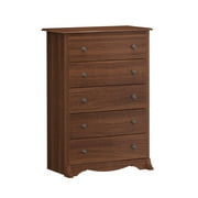 Prepac Monterey Transitional 5-Drawer Dresser, Cherry