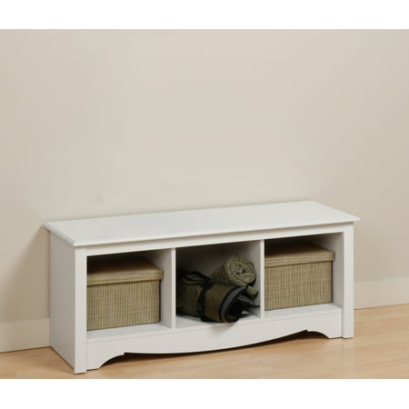 Prepac WSC-4820 Sonoma Entryway Cubbie Bench, White