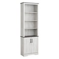thumbnail image 1 of Prepac Rustic Ridge Washed White 26" W x 79.75" H x 12.5" D Bookcase, 1 of 12