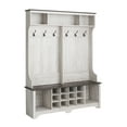 thumbnail image 1 of Prepac Rustic Ridge Washed White Entryway Cabinet 15.5" D x 60" W x 77" H, 1 of 14