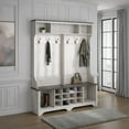 thumbnail image 1 of Prepac Rustic Ridge Washed White Entryway Cabinet 15.5" D x 60" W x 77" H, 1 of 14
