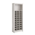 thumbnail image 1 of Prepac Rustic Ridge Washed White Shoe Cabinet 13" D x 26" W x 72.5" H, 1 of 11