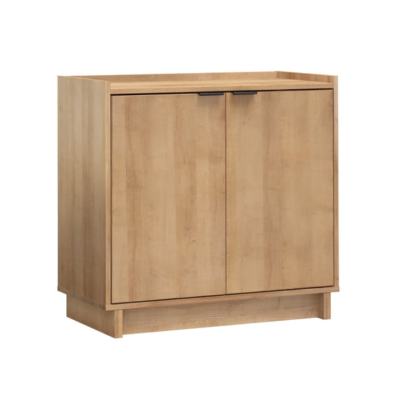 Prepac Simply Modern 2 Door Console Table with Storage, Oak Storage Cabinet with Doors and Shelves, Buffet Cabinet with Storage 30.75" W x 30" H x 16" D, OCBR-1810-1