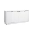 thumbnail image 1 of Prepac Simply Modern 4 Door Console Table with Storage, White Storage Cabinet with Doors and Shelves, Sideboard Storage Cabinet 60" W x 30" H x 16" D, WCBG-1820-1, 1 of 14