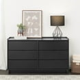 thumbnail image 1 of Prepac Simply Modern Dresser, Black Dresser for Bedroom, Chest of Drawers with 6 Drawers 52.5" W x 29.5" H x 16" D, BDBR-1806-1, 1 of 12