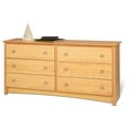 thumbnail image 1 of Prepac Sonoma 6 Drawer Dresser-Color:Maple, 1 of 4
