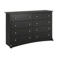 thumbnail image 1 of Prepac Sonoma 8-Drawer Dresser, Black, 1 of 11
