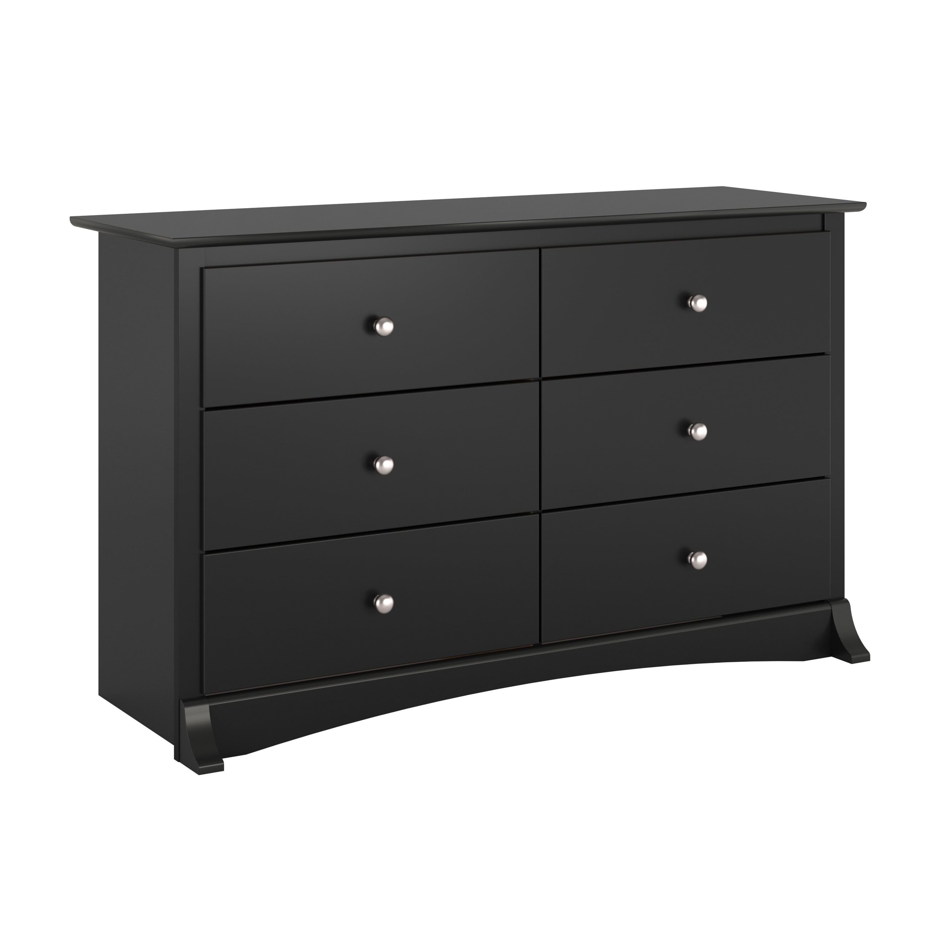 Prepac Sonoma Black Condo Sized 6 Drawer Double Dresser