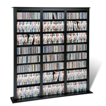 Prepac Triple Width Storage Barrister Tower, Black