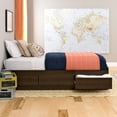 thumbnail image 1 of Prepac Twin XL Mate's Platform Storage Bed with 3 Drawers, Espresso, 1 of 1