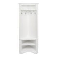 thumbnail image 1 of Prepac WSCC-0606-1 Corner Hall Tree with Storage, White, 1 of 8