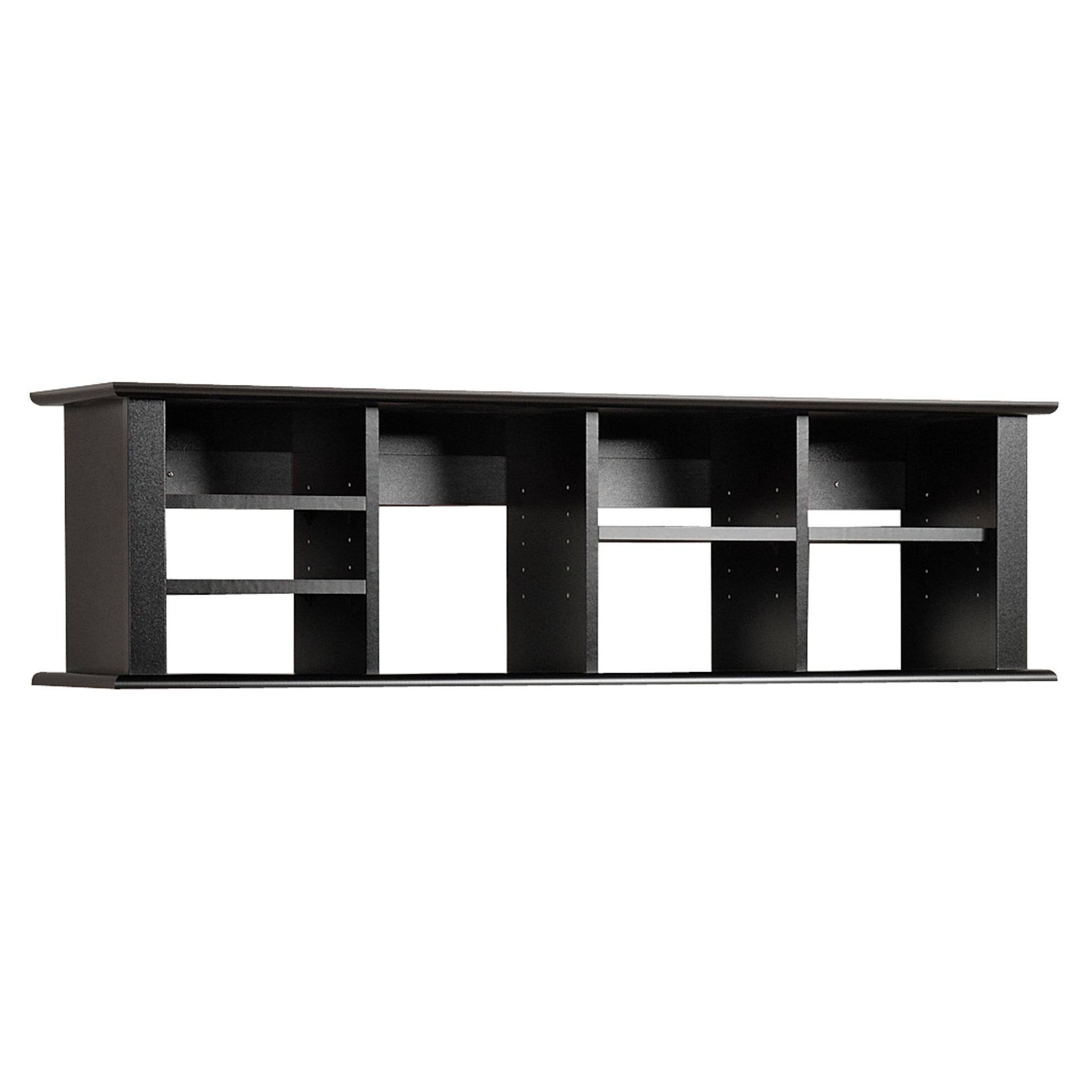 Prepac Wall Mounted Desk Hutch FinishWhiteFinishBlack