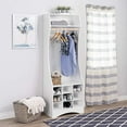 thumbnail image 1 of Prepac White Compact Wardrobe with Shoe Storage, 1 of 9
