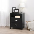 thumbnail image 1 of Prepac Yaletown 2-Drawer Tall Nightstand, Black, 1 of 6