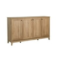 thumbnail image 1 of Prepac Yaletown Oak 4 Panel Door 60" W x 32" H x 16" D Storage Cabinet, 1 of 15
