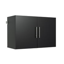 Prepac's HangUps Upper Storage Cabinet - Elegant and Spacious Wall Cabinets to Maximize Your Storage, 36" Size, Classic Black Finish