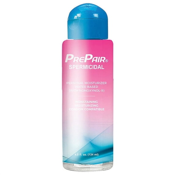 Prepair Spermicidal Water Based Personal Lubricant, 4.5 oz