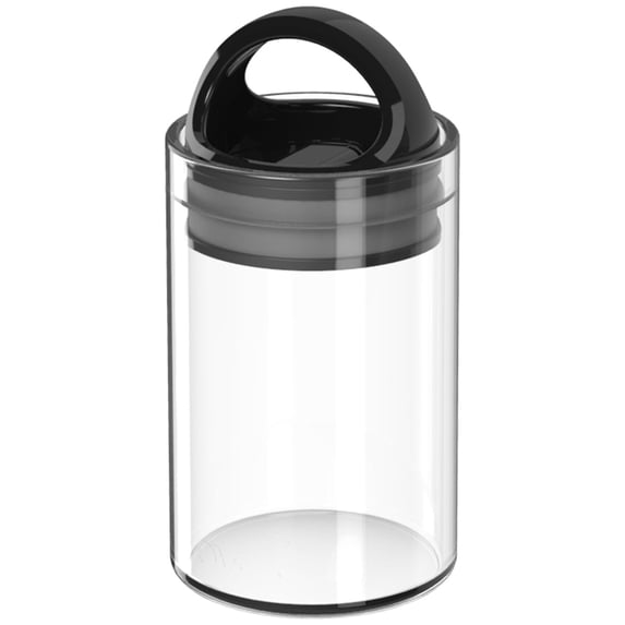Prepara Evak Compact Mini Vacuum Seal Food Storage Container, Black Gloss Handle (Set of 3)