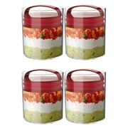 Prepara Evak Airtight Glass Food Storage Airless Canister Container Set of 4