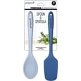 thumbnail image 1 of Prepara Spatula and Spoonula Kitchen Tool Set - Dark and Light Blue Silicone, 1 of 1