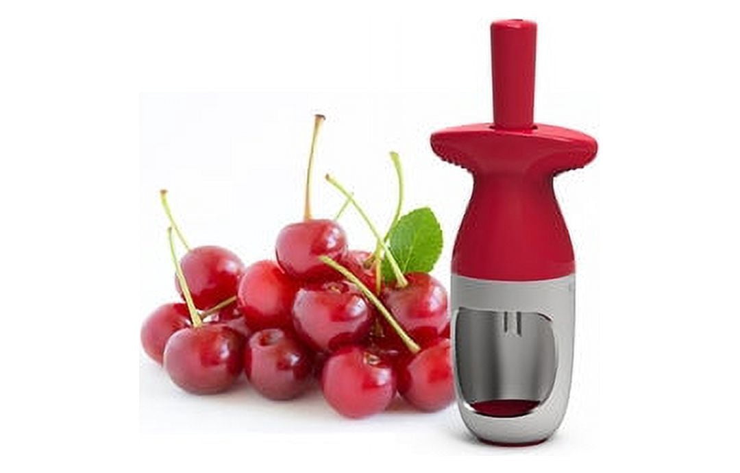 Prepara Stainless Steel and Plastic Red Cherry Pitter