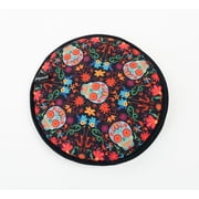 Prepara Tortilla Warmer   Day of the Dead Print | Microwave-Safe Fabric Warmer for Tortillas, Pancakes & Flatbreads, 12-Inch