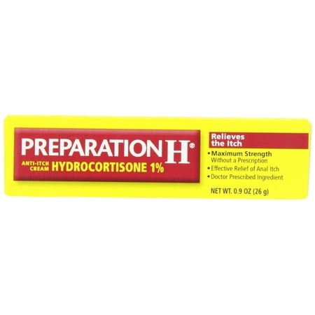 Preparation H Anti-Itch Cream With Hydrocortisone 1%, 0.9 Oz
