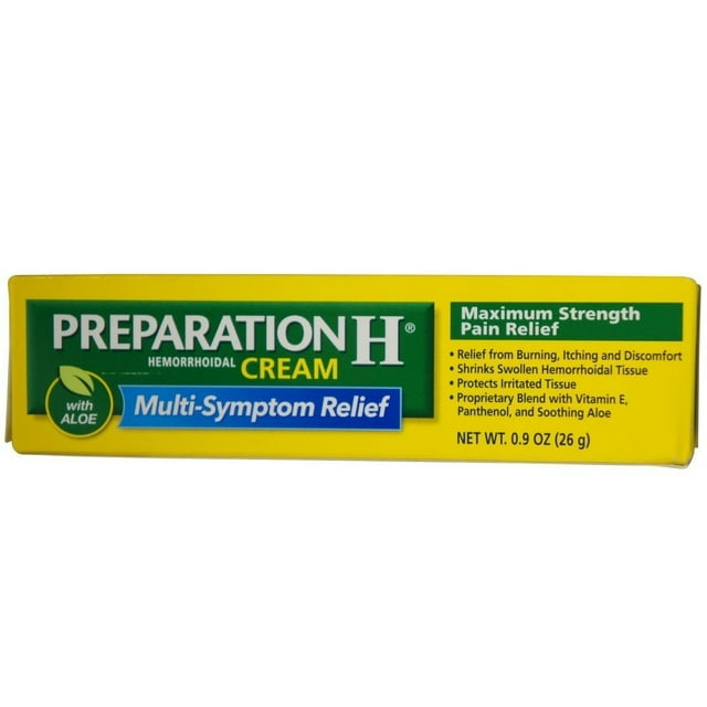 Preparation H Cream(25g) with BioDyne, Hemorrhoid MultiSymptom Pain