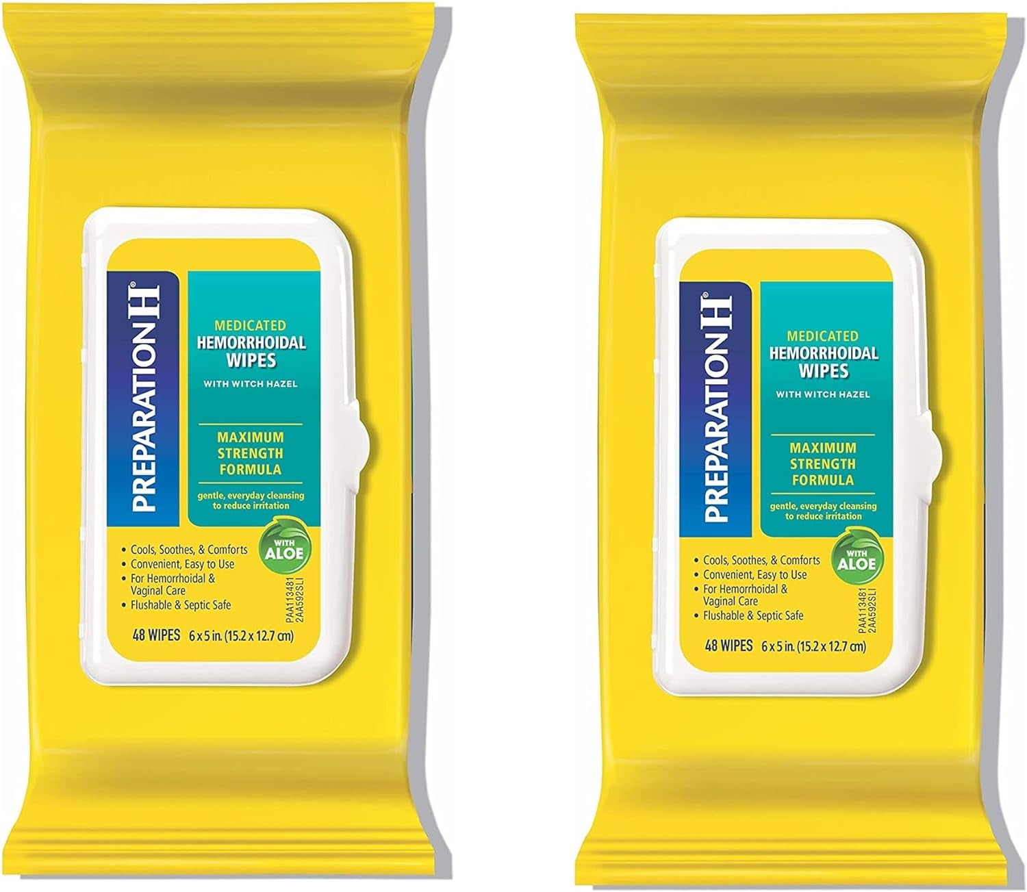 Preparation H Hemorrhoid Flushable Wipes with Witch Hazel for Skin