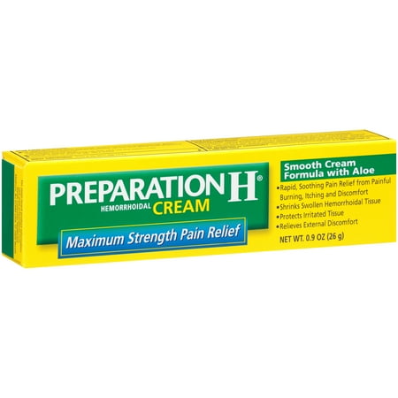 Preparation H Hemorrhoidal Cream Maximum Strength, 0.9 OZ