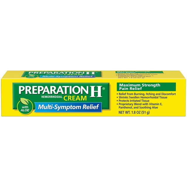 Preparation H® Maxiumum Strength Pain Relief Cream 1.8 oz. Box