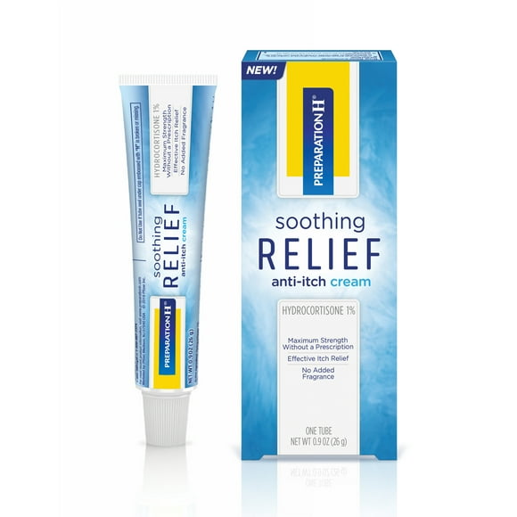 Preparation H Soothing Relief Anti-Itch Cream for Butt Itch Relief, 0.9 oz