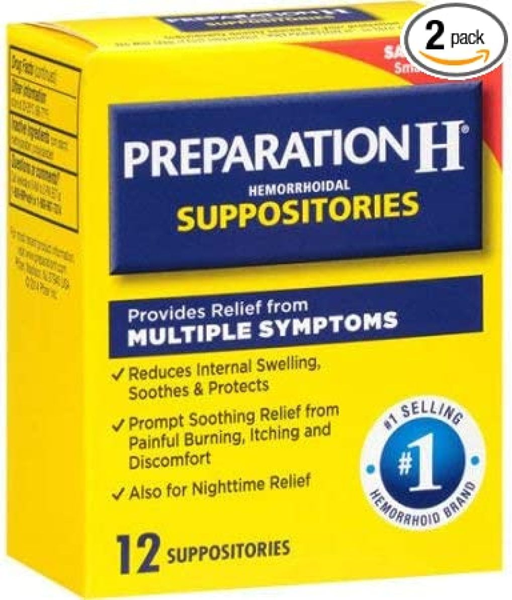 Preparation H Suppositories (Pack of 2)