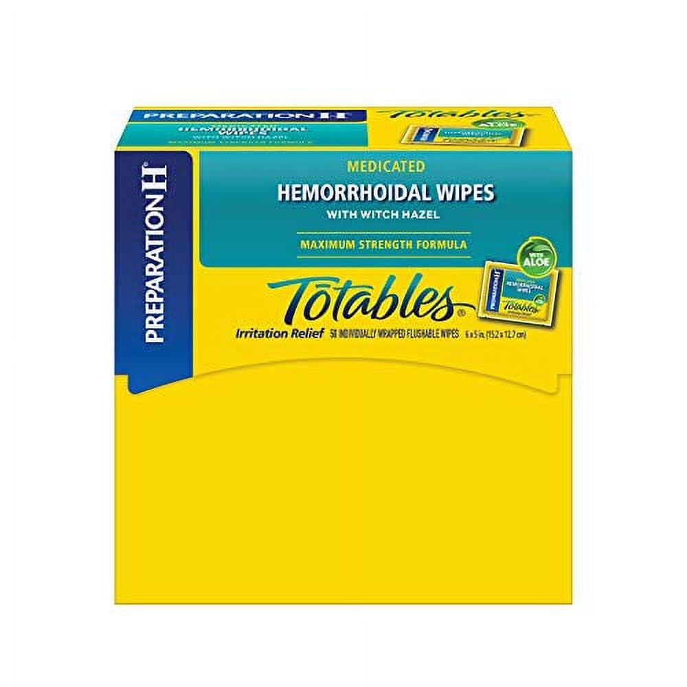 Preparation H Totables Hemorrhoid Flushable Wipes with Witch Hazel for
