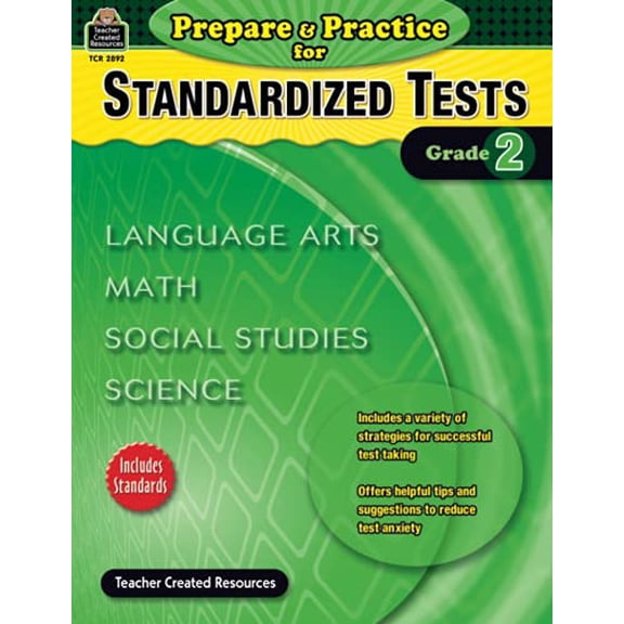 Pre-Owned Prepare & Practice for Standardized Tests Grade 2 (Paperback) 1420628925 9781420628920
