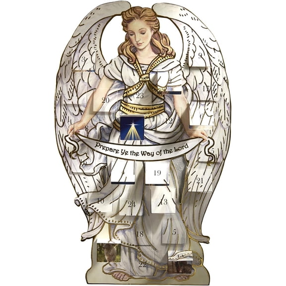 Prepare Ye the Way of the Lord Angel Advent Calendar, 12 x 7.5, G4009