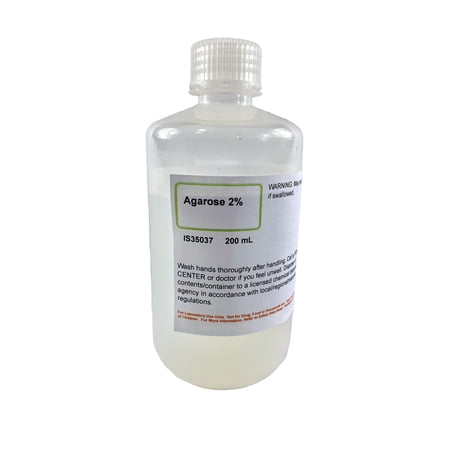 Prepared Agarose 2%, 200mL - Reagent Grade - Melt & Pour into Casting Tray - The Curated Chemical Collection by Innovating Science