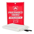 thumbnail image 1 of Prepared Hero Extra Large Emergency Fire Blanket - 1 Pack - Extra Large Fire Suppression Blanket for Kitchen, 47” x 71” XL Fire Blanket for Home, Fiberglass Fire Blanket, XL, 1 of 8
