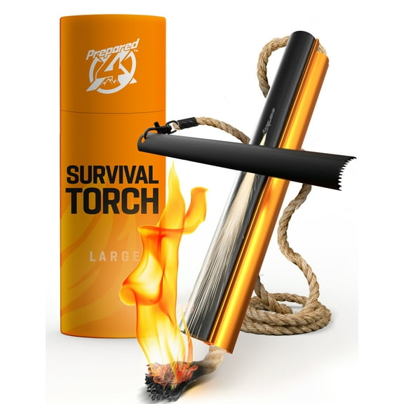 Prepared4X Survival Torch, All-in-One Fire Starter Kit