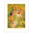 thumbnail image 1 of Preparing a Feast - Book Plate From Kimo A Story of Hawaii - Vintage Illustration by Lucille Webster Holling c.1928 - Bamboo Fine Art 290gsm Paper (Unframed) 17x22in, 1 of 4