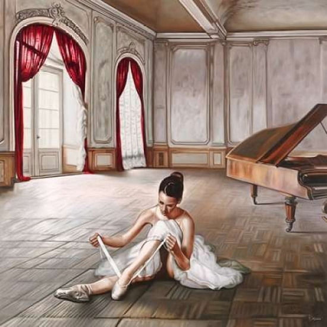 Preparing for dance Canvas Art - Pierre Benson (24 x 24)