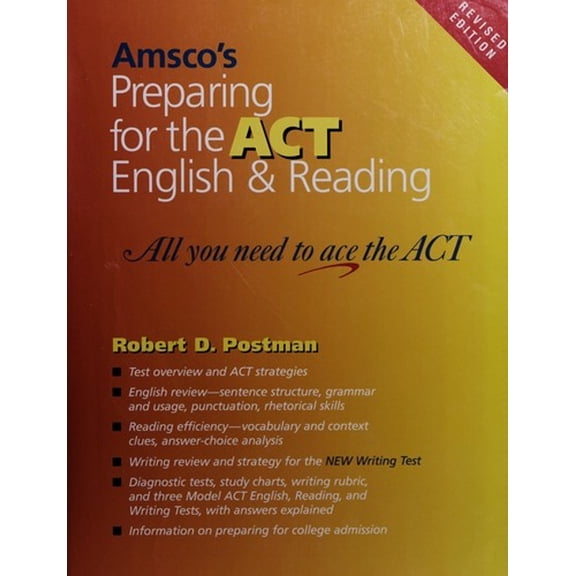 Pre-Owned Preparing for the ACT English and Reading: All You Need to Ace the ACT (Paperback) 1567651283 9781567651287