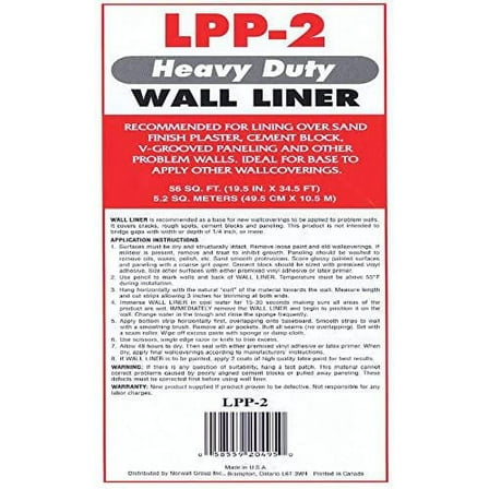 Prepasted Paintable Solid Flat Wallpaper Liner | LPP-2