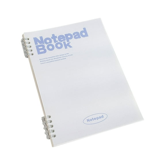 Preplabs 1-Pack Refillable Binder Notebook | College Ruled Transparent Cover with Dividers for Office Organization